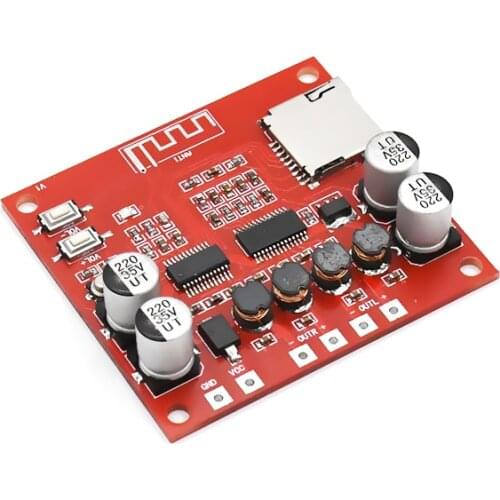 XH-A233 15W X 2 Bluetooth 4,2 Digital placa amplificadora DE POTENCIA ESTÉREO TF tarjeta jugar 12v ~ 24v amplificador de Audio