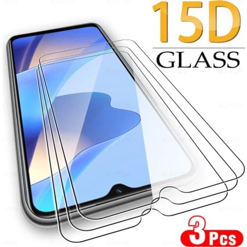 3PCS 15D Protective Glass Case For Oppo A16 6.52" Clear Tempered Film Cover For OPPO A16 A 16 16A CPH2269 HD Screen Protector