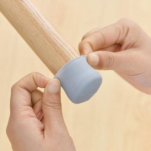 10pcs Table Chair Leg Silicone Cap Pad Furniture Non-slip Table Feet Cover Floor Protector Foot Protection Bottom Cover Pads