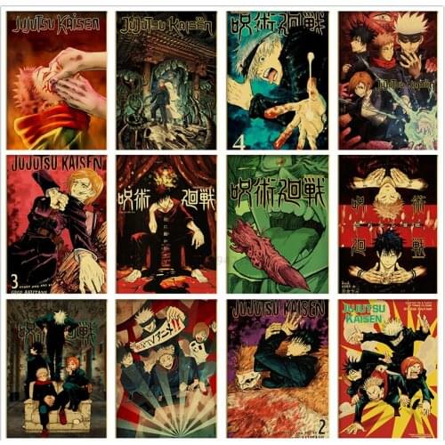 Diamond Painting Vintage Hot Anime Jujutsu Kaisen Full Square Round Drill Diamond Mosaic Embroidery Cross Stitch Kits Home Decor
