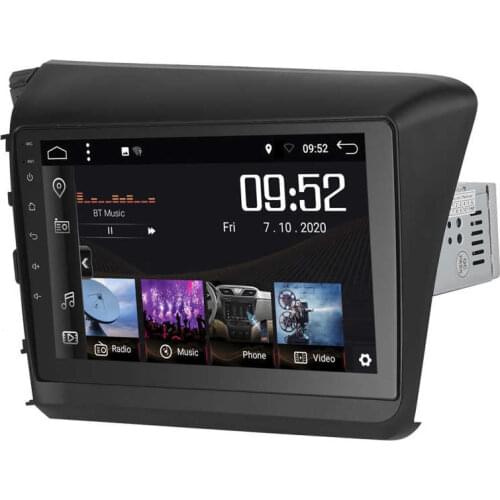 Car gps automobiles 9in Car GPS Navigation Systerm Display Touch Screen 2+32G for Android 10.0 WIFI/4G Fit for Honda Civic