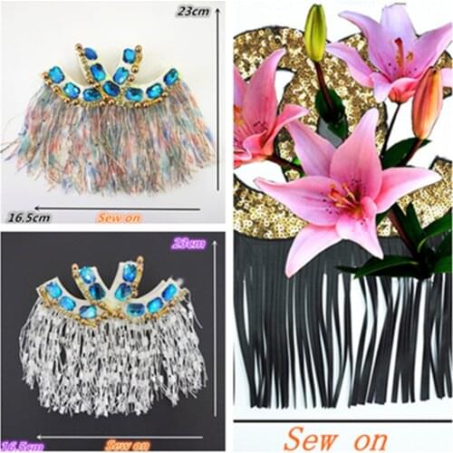 Large Size Clothes Patches Sequins Embroidery Tassel CC Badges T-shirt Down Jacket Beautify Patches DIY