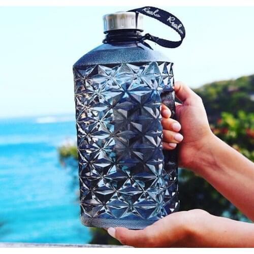 Drinking Water Bottle Large Sport Leakproof Portable Plastic Travel Big Cycling Biking Cover Light Gym Storage Container KK60SH
