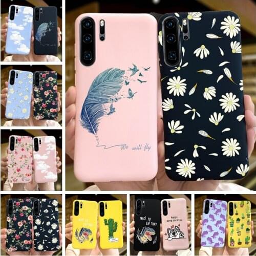 For Huawei P30 Pro Phone Case P30 Lite P30 Silicone Colored Printed Bumper On Huawei P30 Pro Lite P 30 30Lite 30Pro Soft Covers