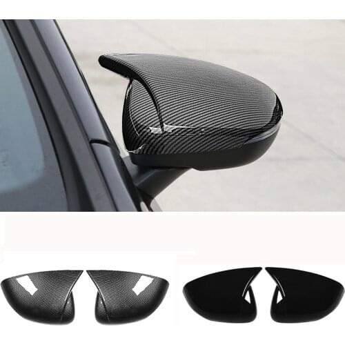 Car Horns Rearview Mirror Cover For Mercedes Benz A Class W177 A180 A200 CLA C118 2019-2021 Mirror Cover Protective Decoration