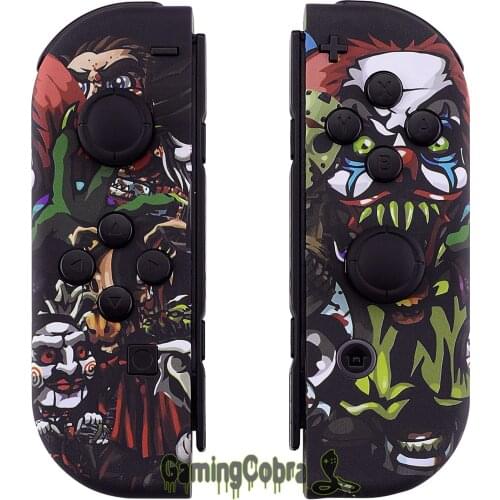 Soft Touch Grip Controller Housing Shell Case with Full Set Buttons DIY Replacement Parts for NS Switch JoyCon