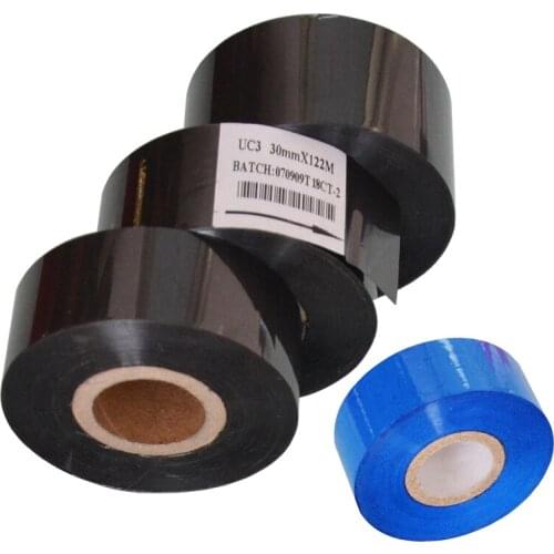 Black Width 25mm length 100m ribbon printing for packing bags