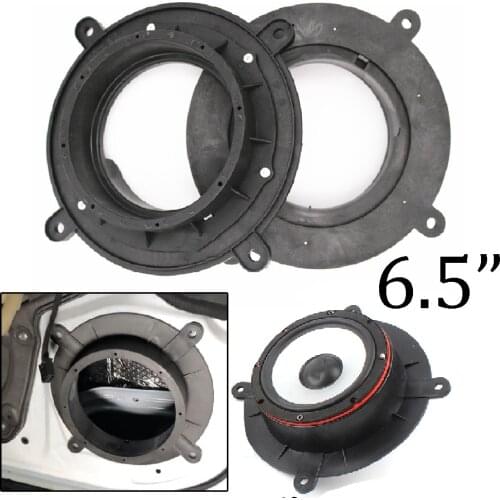 JEAZEA 2X 6.5" Speaker Mount Car Audio Stereo Spacer Adapter Rings Speakers Bracket Holder Pad Grill Fit for Mazda CX-4 CX-5 CX7
