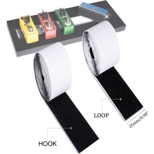 2x Adhesive Guitar Pedalboard Pedal Board Mounting Tape Grip Roll 2.5cm 2m for Guitar Pedal Board Guitar Accessories