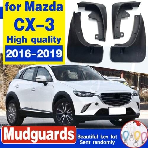 Set Molded Car Mud Flaps For Mazda CX-3 CX3 2016 - 2018 Mudflaps Splash Guards Mud Flap Mudguards Fender Front Rear 2017
