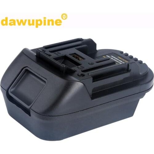 Dawupine DM18M Converter Adapter USB Charger Use Milwakee 18V M18 Dewalt 20V Li-ion Battery For Makita 18V Tool Replace BL1830