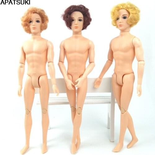 1pc 30cm 11 Moveable Jointed Doll Prince Ken Male Naked Body & Head For Barbie Boyfriend Doll DIY Accessories Toy For Children