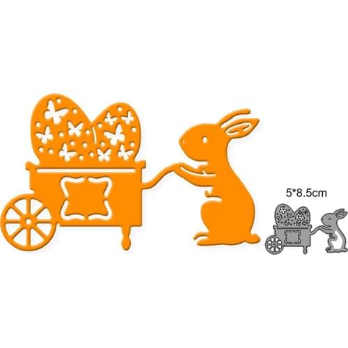 Metal cutting dies cut die mold decoration Rabbit Cart Flower Egg Scrapbooking paper craft knife mould blade punch stencils dies