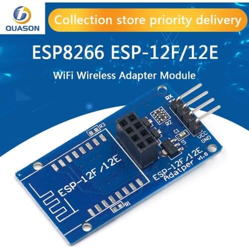 ESP8266 ESP-12F/12E Serial WiFi Wireless Adapter Module 3.3V 5V Esp01 Breakout PCB Adapters Compatible For Arduino