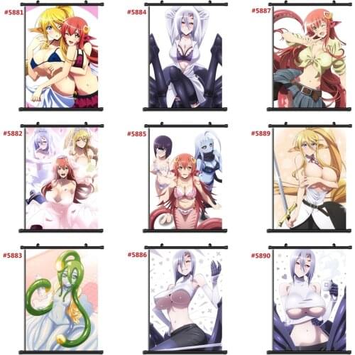 Monster musume no iru nichijou Anime manga wall Poster Scroll