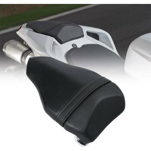 Motorcycle Black Artificial Leather Rear Seat Passenger Pillion For DUCATI 1098 1198 848 SUPERBIKE 848 EVO 13