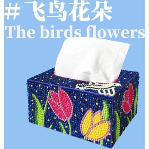 New 3D Diamond painting Tissue box Three-dimensional handmade art cosmetic tissue dispenser CDiamond Embroidery Mosaic Tools Kit