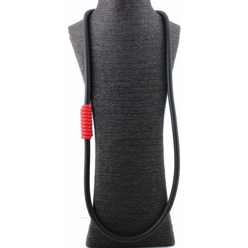 New Rubber Winding Necklaces Women Collares Black Rope Handmade Necklace Choker Cloth Accessories Punk Jewelry