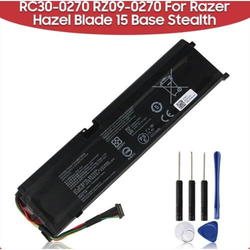 Original Replacement Battery 4221mAh RC30-0270 RZ09-0270 For Razer Hazel Blade 15 Base Stealth 2018 Series Laptop Batteries