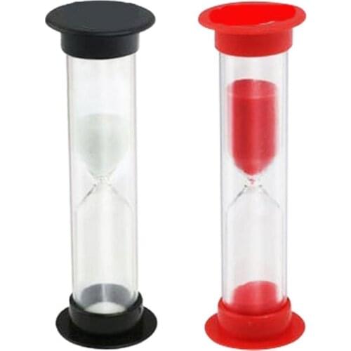 Sand Timer Swivel 3-minute Hourglass Clock Kids Children Brush Teeth Time Gadget