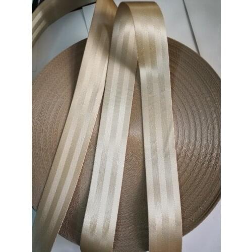 Beige 3M-30M Car Seat Belt Webbing Universal Car Personalized Modification 3C Certified Child Safety Belt Car Accessories