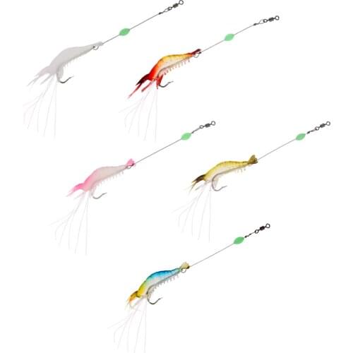 Shrimp Fishing Lure Luminous Shrimp Bait Sea Fishing Tackle Accessories Durable and Not Easy to Rust