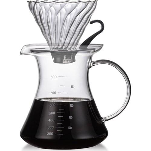 New arrival Glass Coffee Maker Filter Funnel Coffee Dripper Reusable Strainer Tea Leaf Spice Filter Tea Strainer for Teapot