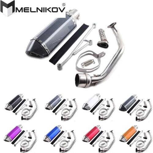 Scooter SYM kymco 125 SCOOTER exhaust GY6 125CC 150CC NEW RACING HIGH PERFORMANCE BLACK SHORT EXHAUST 152qmi 157qmj engine