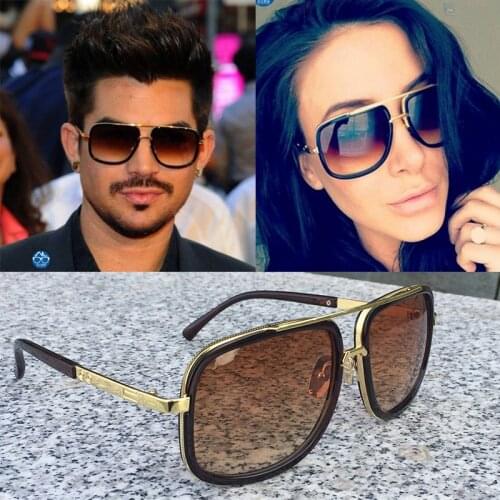 Oversized mens and womens sunglasses mens luxury brand womens square sunglasses mens gafas de sol femme mens sunglasses 18