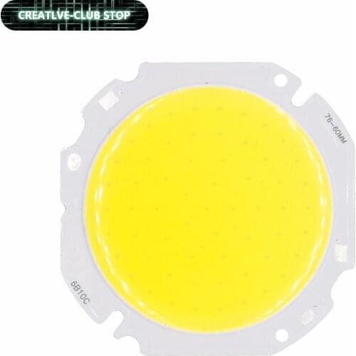 30W 50W High Power LED Round COB Light Beads 30-34V 60MM LED lamp Bead LED Bulb Chip Spot Light Downlight Diode Lamps Cold White