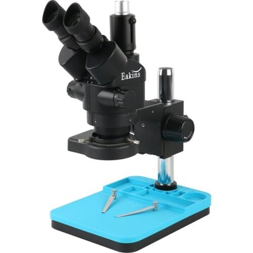3.5X 7X 45X 90X Simul-focal Continuous Zoom Trinocular Stereo Microscope Kit For Industrial PCB Soldering Repair Lab Observation