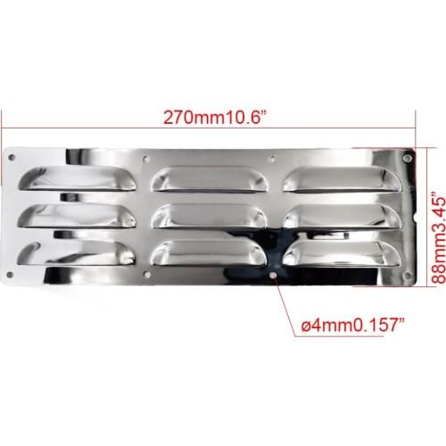 Boat Stainless Steel Vent Cover Marine Louvered Ventilation
