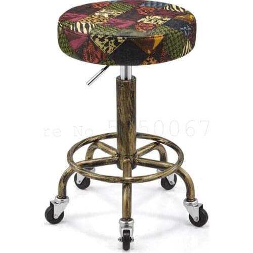 Rotating lift beauty chair nail salon barber chair explosion-proof work bench hair salon turn stool round master chair