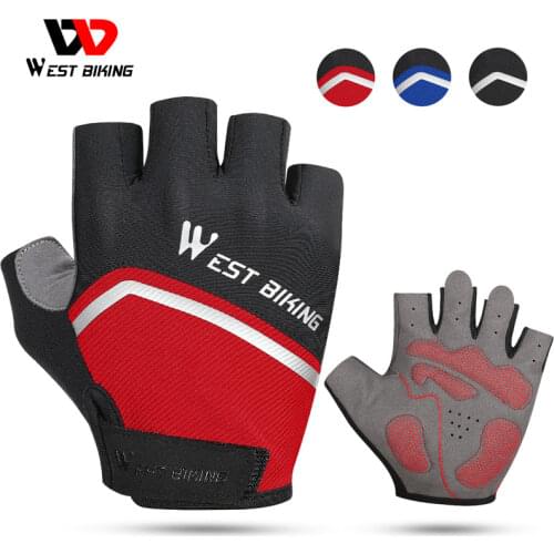 WEST BIKING Cycling Gloves Touch Screen GEL Bicycle Gloves Outdoor Sports Anti-slip Windproof MTB Road Bike Full Finger Gloves