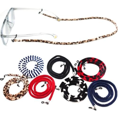 1PC Plush Eyeglass Rope Sunglasses Neck String Cord Retainer Strap Chain Reading Glasses Holder Eyewear Neck Cord Soft Elastic