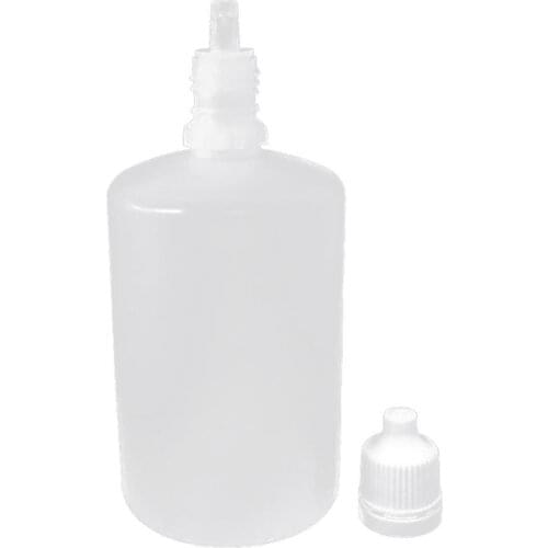 50ml Mini Empty Plastic Squeezable Liquid Dropper Eye Drops Refillable Bottle Suit for Solvents Light oils Essence Saline