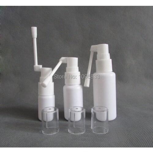 50ml Nasal Oral Spray Bottle 360 degree Rotating Elephant Trunk, 50CC White Plastic Spray Bottle, 100PCS/Lot