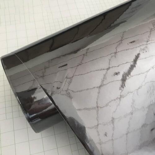 30x200cm JMM Black/Grey Car Chrome Mirror Vinyl Wrap Film Sticker Electro Coating Car Body Wrapping Motorcycle Automobiles