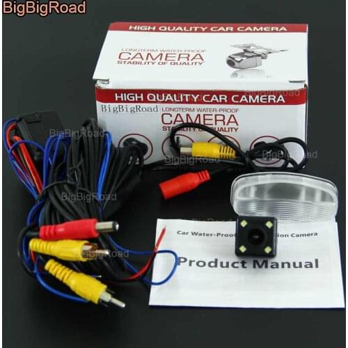 BigBigRoad Car Rear View Reversing Backup Camera with power relay / Filter For Honda HRV H-RV Vezel XRV X-RV 2013 2014 2015 2016