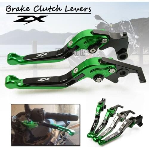 CNC Motorcycle Adjustable Folding Brake Clutch Levers For Kawasaki ZX1100 ZX11 ZX7R ZX7RR ZX9 ZX-6 ZX9R ZX 1100 11 7 9 6 R RR