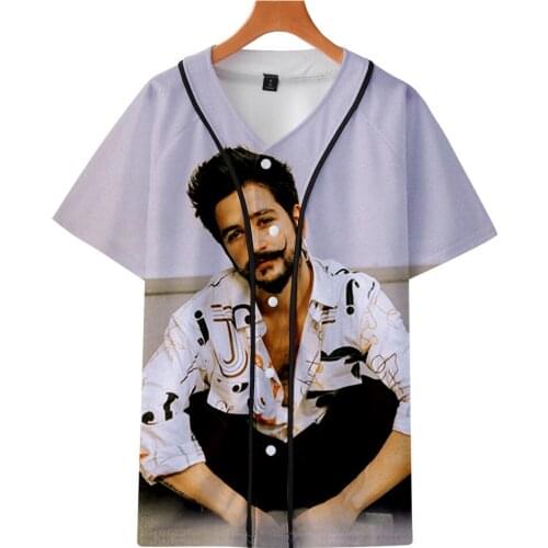 Colombia 3D Camilo Echeverry Summer Baseball Uniform T-shirt Hip Hop Baseball T Shirt Jersey Mens Clothing Womens Clothes