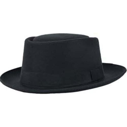 Summer New Outdoor Sun Hats High-end Flat Top Woolen Hat Brim Big Korean Top Flat Retro Fashion Hat Brim British Hat L2F6