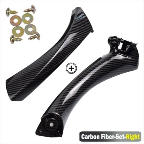 Left Right Side Car Inner Interior Door Panel Handle Pull Trim Cover Kit Car Accessories For BMW E90 E91 3 Series 318 320