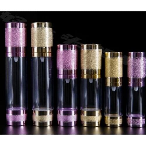 300pcs 15ml 30ml 50ml Gold Pink Travel Refillable Bottles Portable Airless Pump Dispenser Bottle For Travel Lotion Containers #3