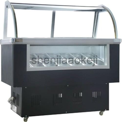 Ice Cream Display Cabinet Ice Cream Display Freezers Stainless Steel Commercial10 round barrels or 14 square barrels freezer