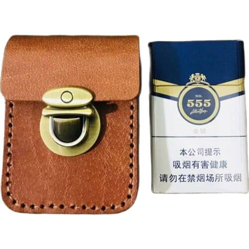 Mens genuine leather cigarette case Handmade first layer cowhide cigarette case, bag leather cigarette case. birthday present