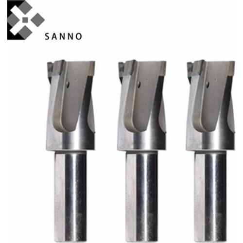 Customize PDC spiral reamer D31x50xD20x100mm diamond foaming cutting tool tungsten steel shank body reamer