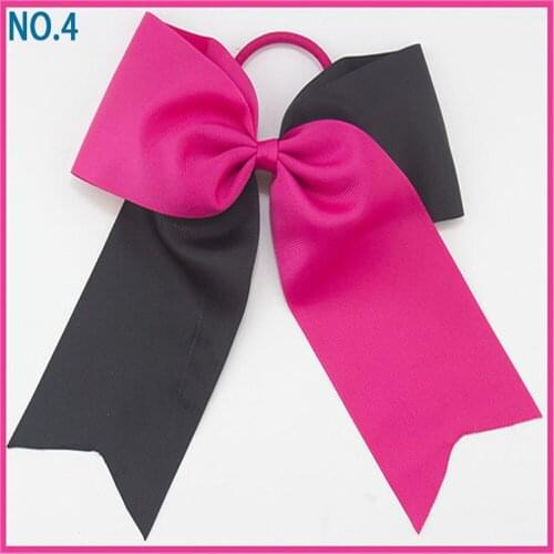 NEW Ribbon Cheer Bow For Girls Boutique Large Cheerleading Hair Bow Women Lady Sequined Hair Accessories
