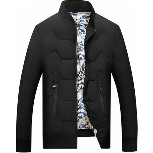 New Winter Mens stand jacket Mens Park jacket Mens Large size XL-8XL 9XL 10XL Warm cotton padded clothes