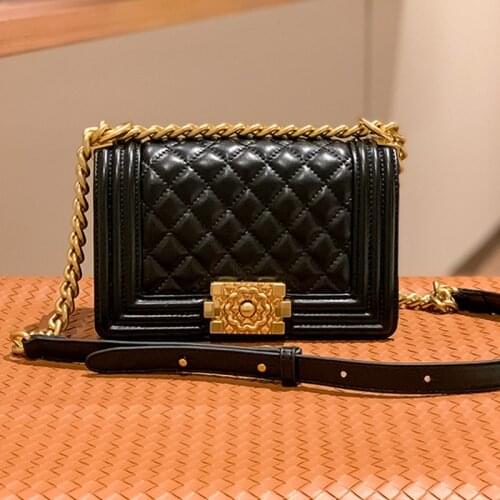 2021 NEW Women Diamond Lattice Handbags Chains Cover Messenger Shoulder Bags Messenger Crossbody Flap Rhombic Grid Handbag